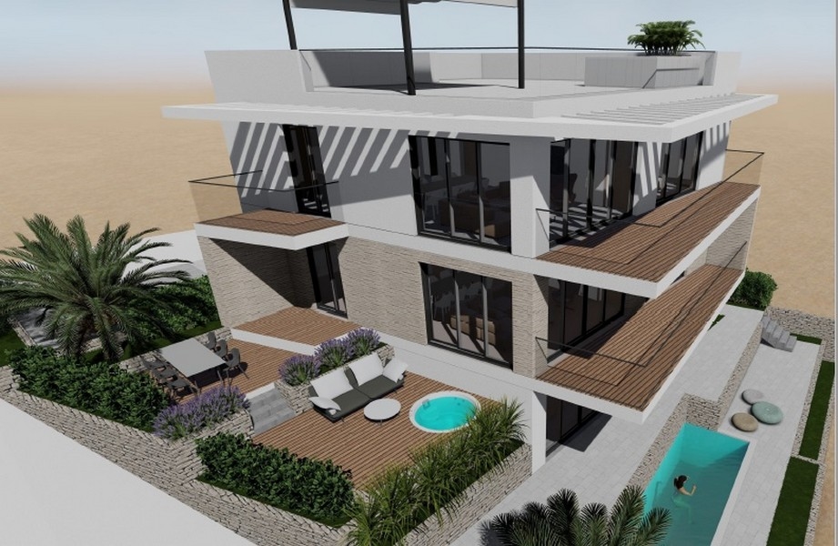 Appartement en rez-de-chaussée dans une construction neuve - avec piscine.