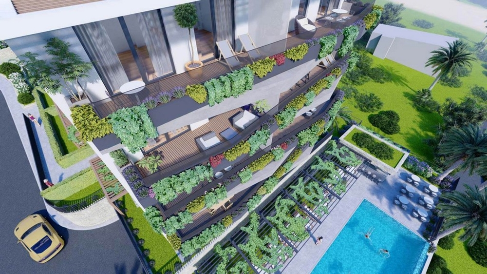 Appartements avec piscine et aire de jeux