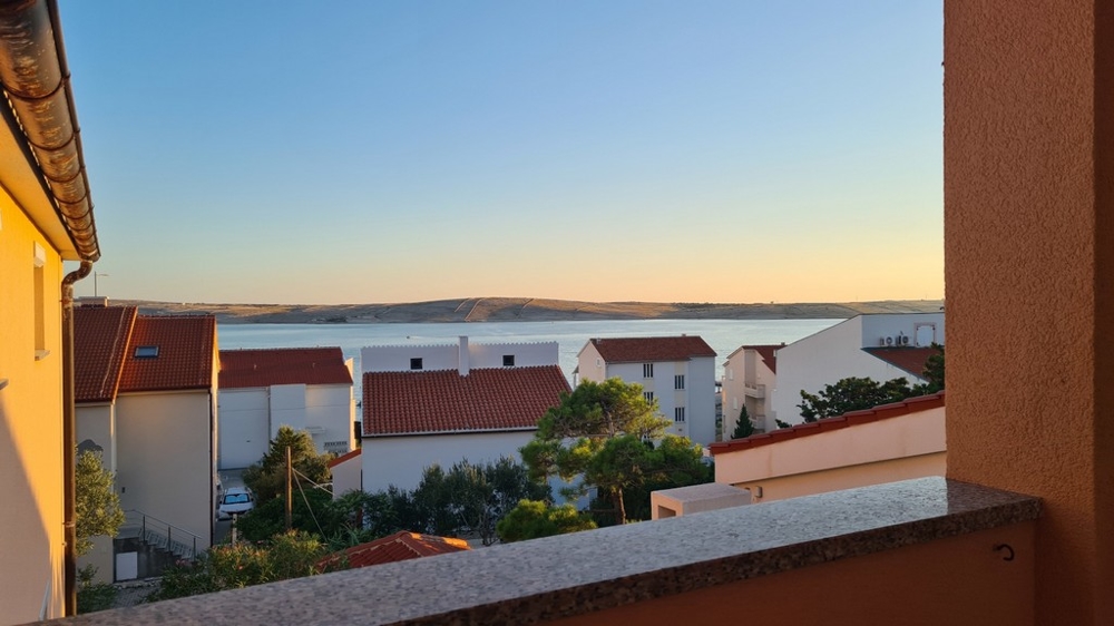 Vue mer depuis la terrasse du bien A3004 en Croatie - Panorama Scouting.