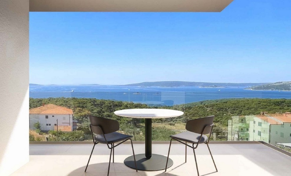 Penthouse avec vue mer panoramique à vendre en Croatie - bien A3011.