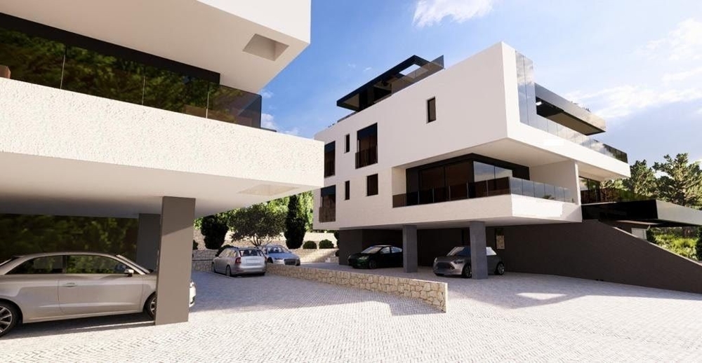 Élégante résidence d'appartements en Croatie avec abris de stationnement et architecture contemporaine – investissement en Croatie