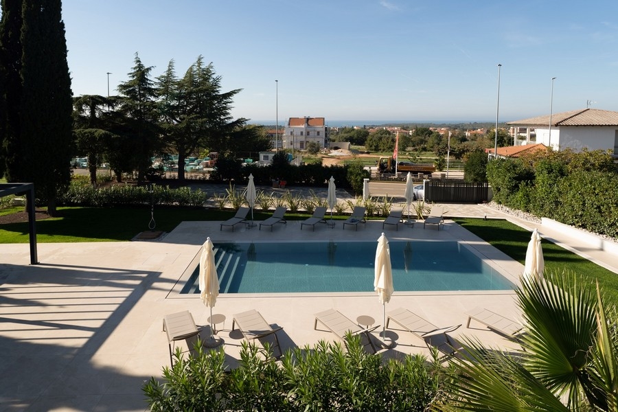Appartement de luxe avec piscine et vue mer en Istrie, Porec