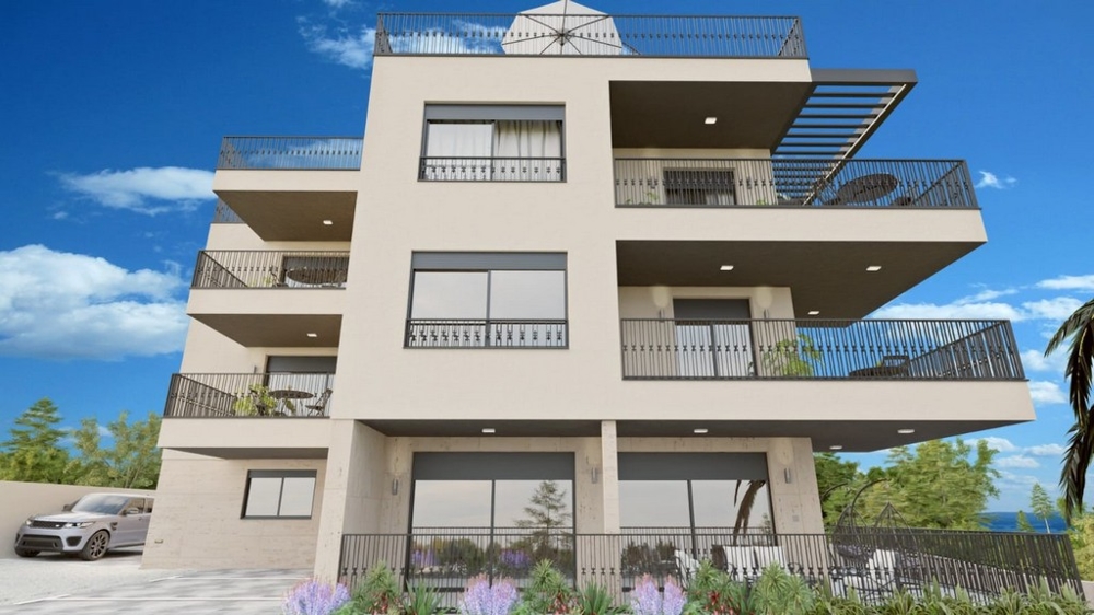Visualisation de la maison avec balcons en fer forgé