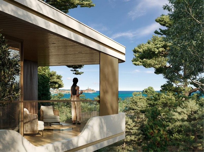 Appartements de luxe modernes avec vue mer à vendre.