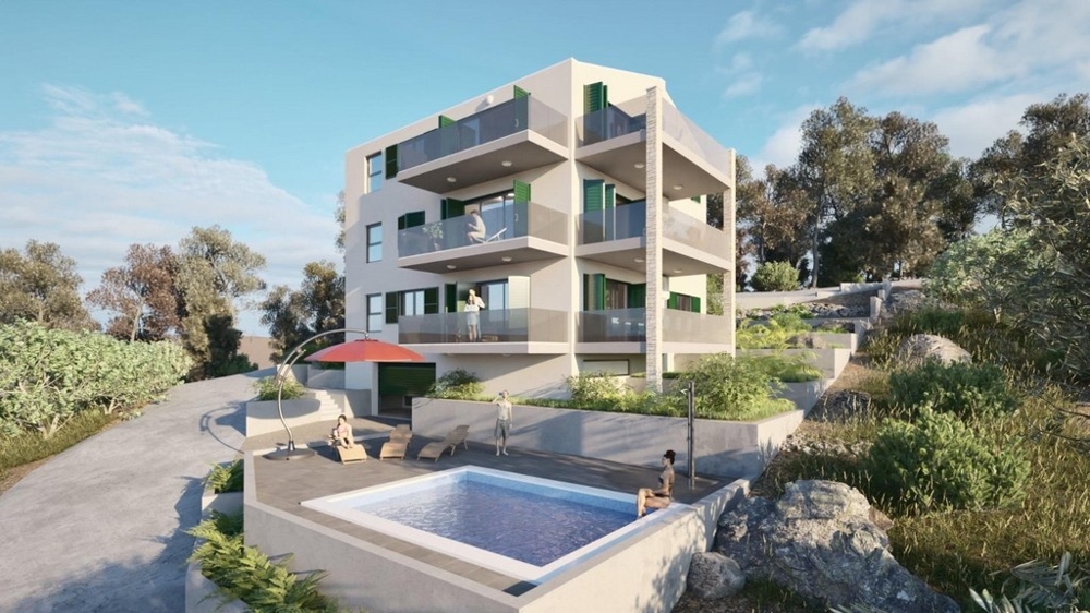 Appartements neufs à vendre près de Rogoznica en Croatie - Panorama Scouting A3443