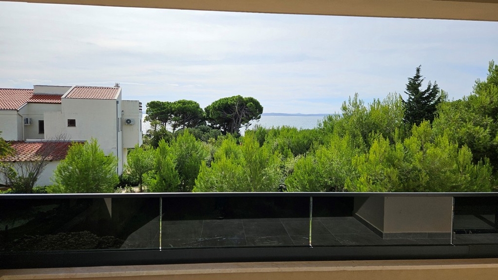 Vue mer de l'appartement A3488 à Privlaka, région de Zadar - Panorama Scouting.