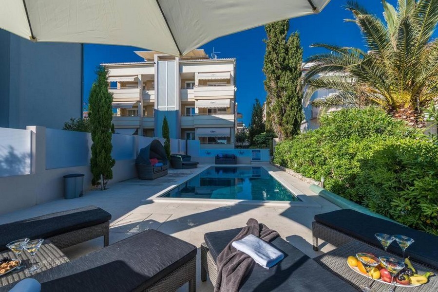Appartement neuf avec jardin et piscine à vendre en Croatie.