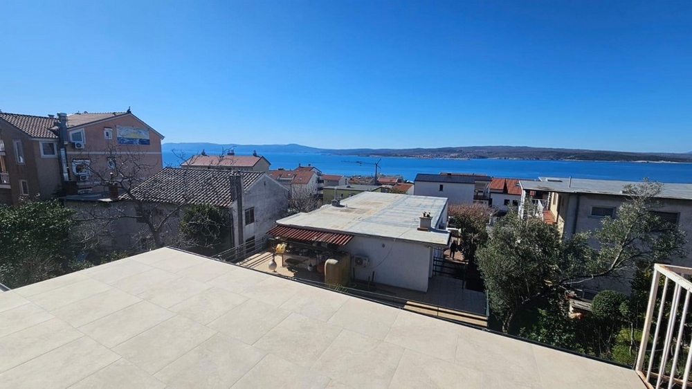 Vue mer depuis la terrasse du bien A3604 en Croatie.