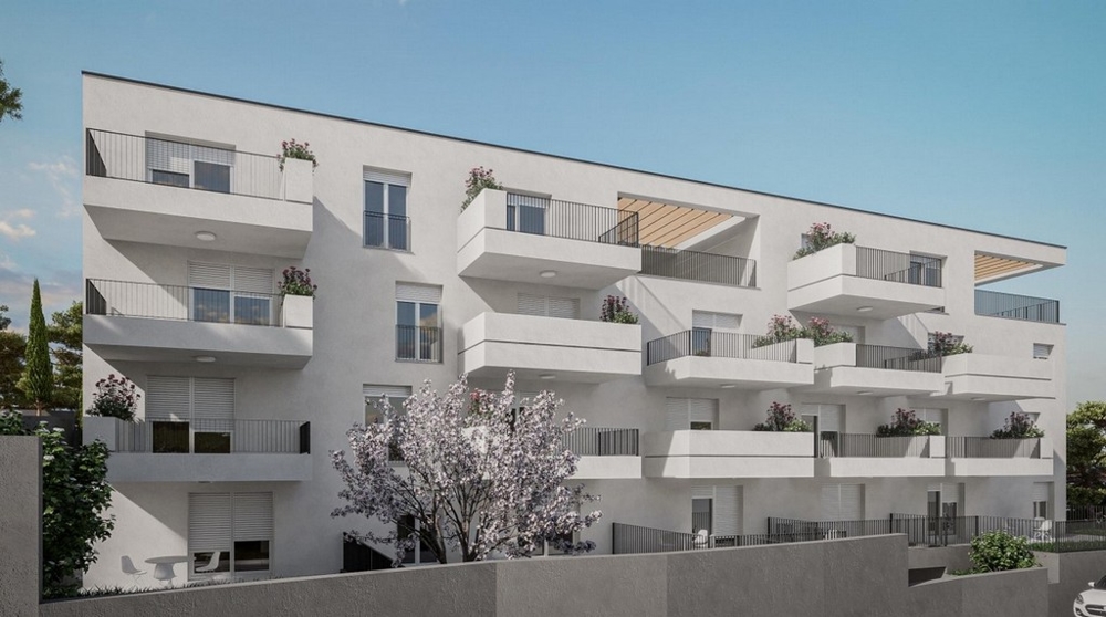 Visualisation de la résidence avec terrasses