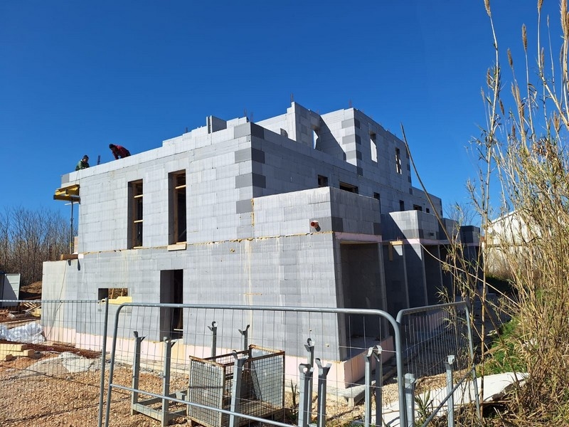 Phase de gros œuvre du bâtiment