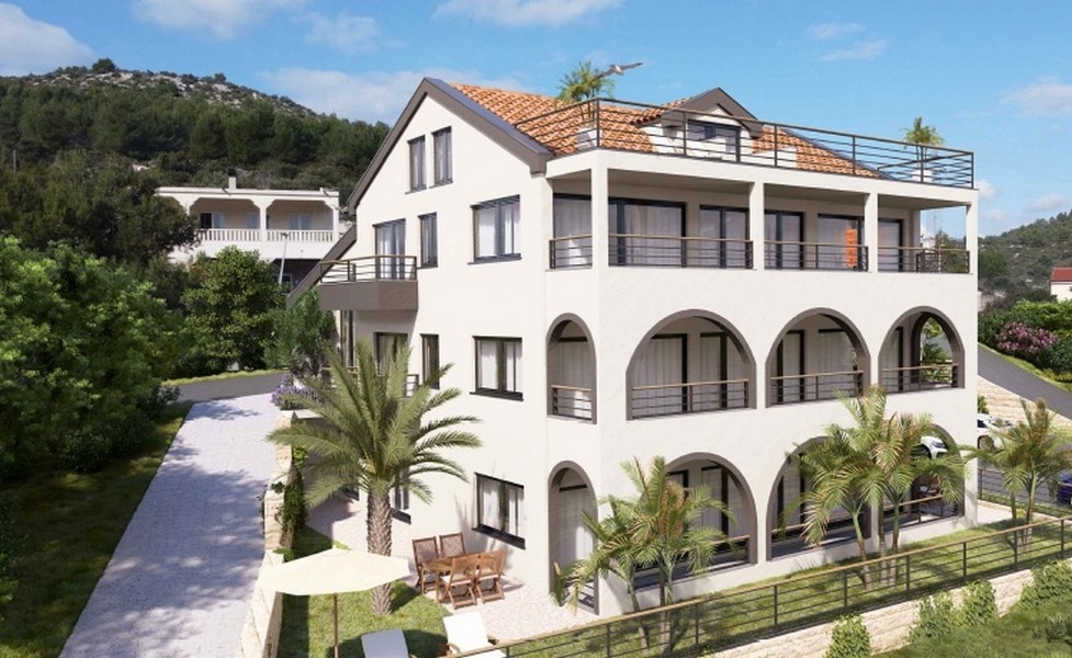 Entrée de l'immeuble d'habitation dans lequel se trouvent les appartements A3641.