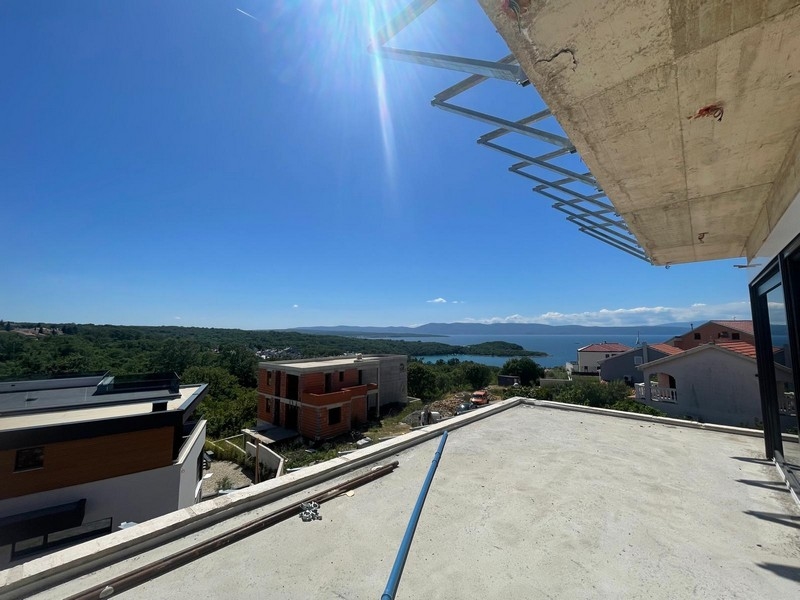Appartement avec vue mer sur l'île de Krk en Croatie à vendre - Panorama Scouting A3663.