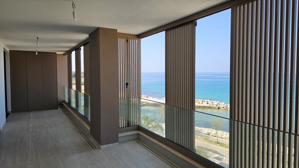 Visualisation du toit-terrasse avec vue mer