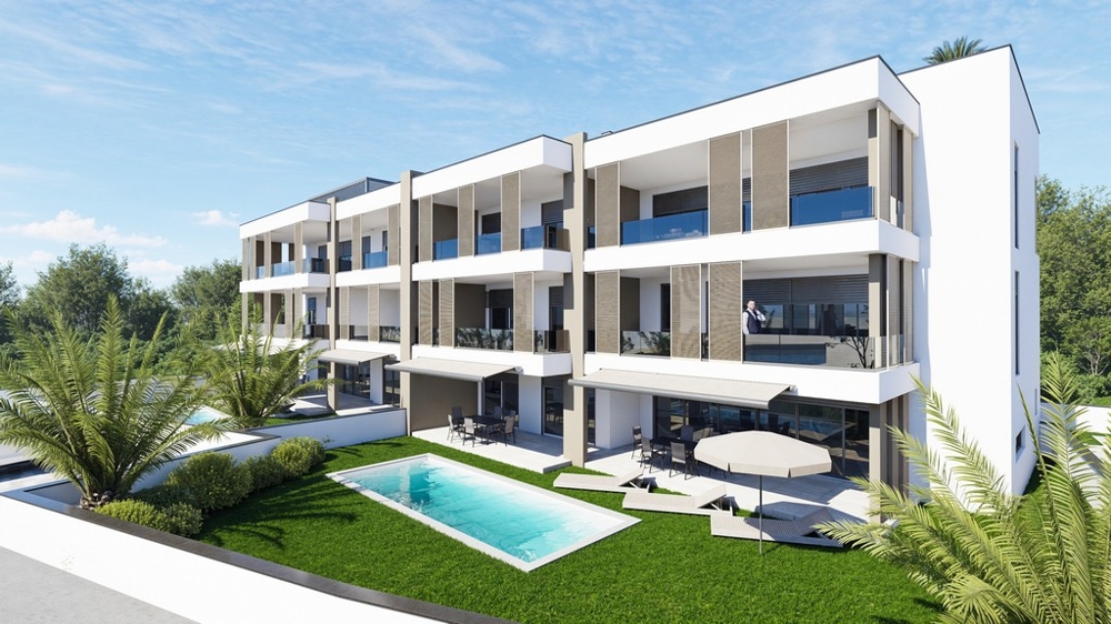 Nouvel appartement en bord de mer à vendre en Croatie près de Zadar.