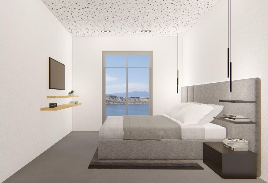 Chambre avec vue mer et design moderne
