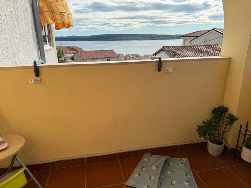 Balcon avec belle vue mer - appartement A3738 en Croatie.