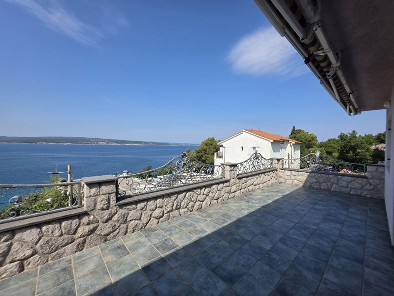 Terrasse avec vue mer à Crikvenica
