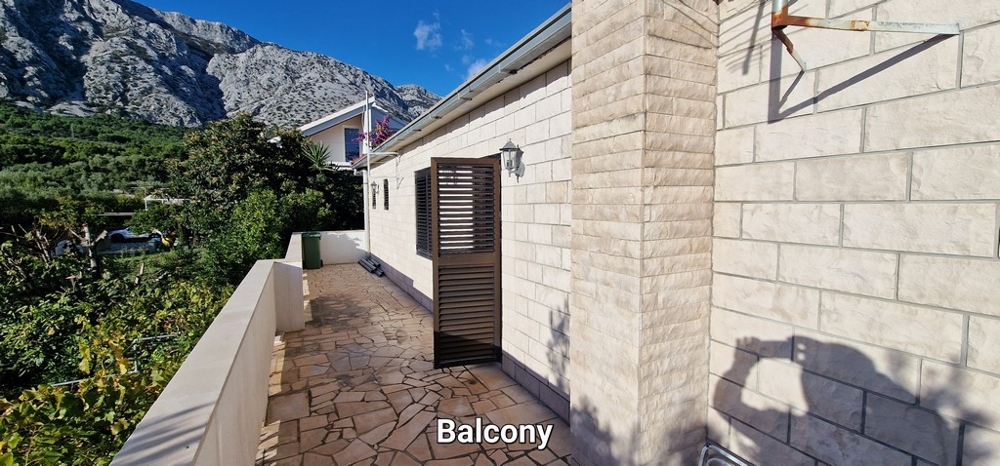 Terrasse de l'appartement A3814 en Croatie.