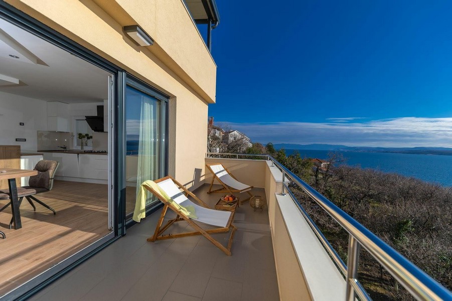 Appartement avec vue mer à vendre en Croatie A3821 à Jadranovo