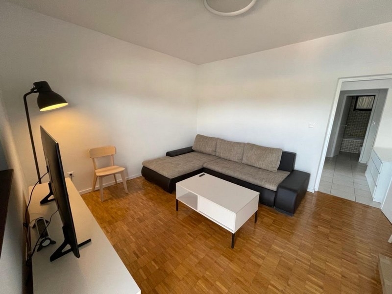Séjour avec coin canapé et TV