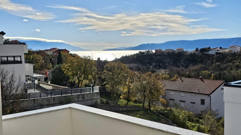 Vue mer depuis l'appartement