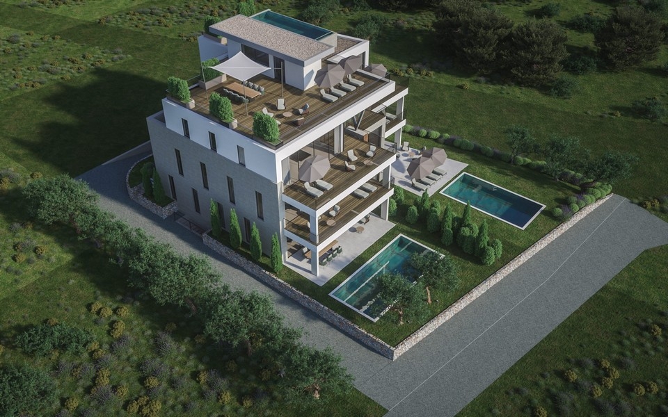 Appartements neufs de luxe en bord de mer en Croatie à vendre.