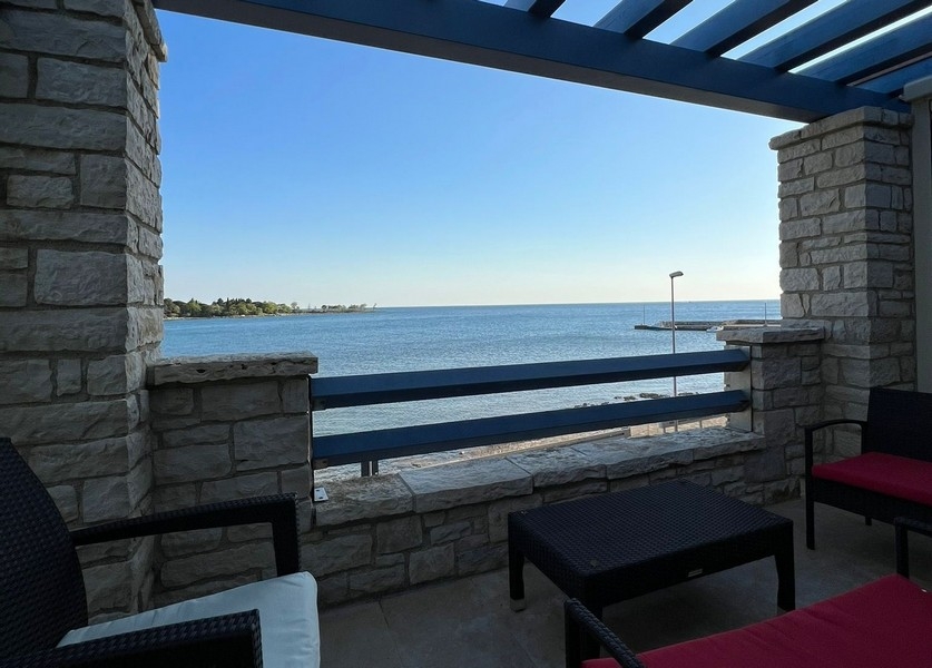 Terrasse avec vue mer - appartement A3864 en Croatie.