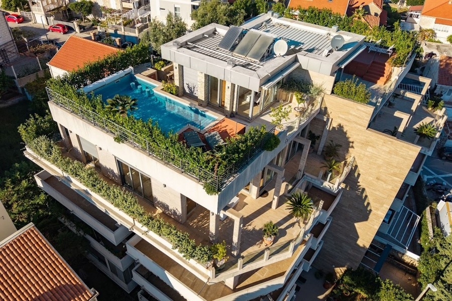 Penthouse luxueux avec piscine privée
