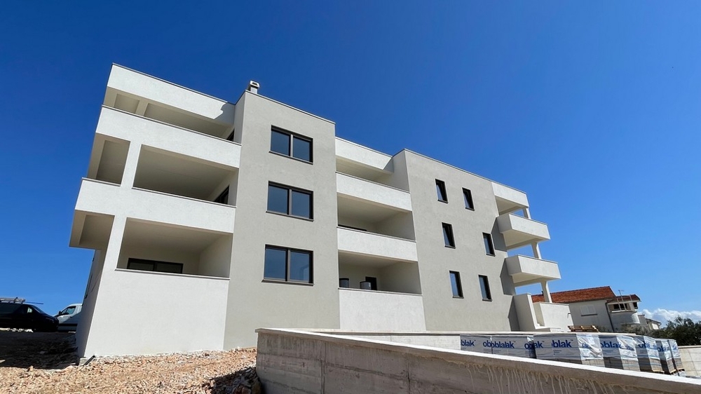 Immeuble collectif moderne neuf en Croatie, vue extérieure