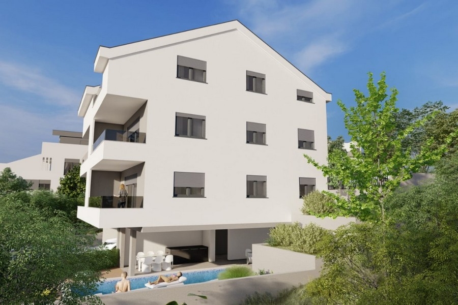 Immeuble neuf avec piscine commune près de Trogir