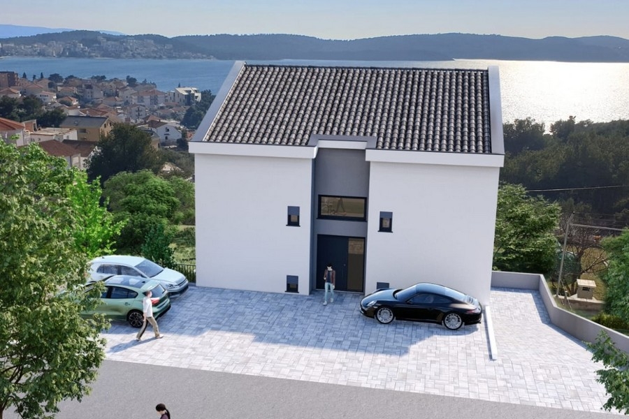 Penthouse avec vue mer sur la baie de Trogir