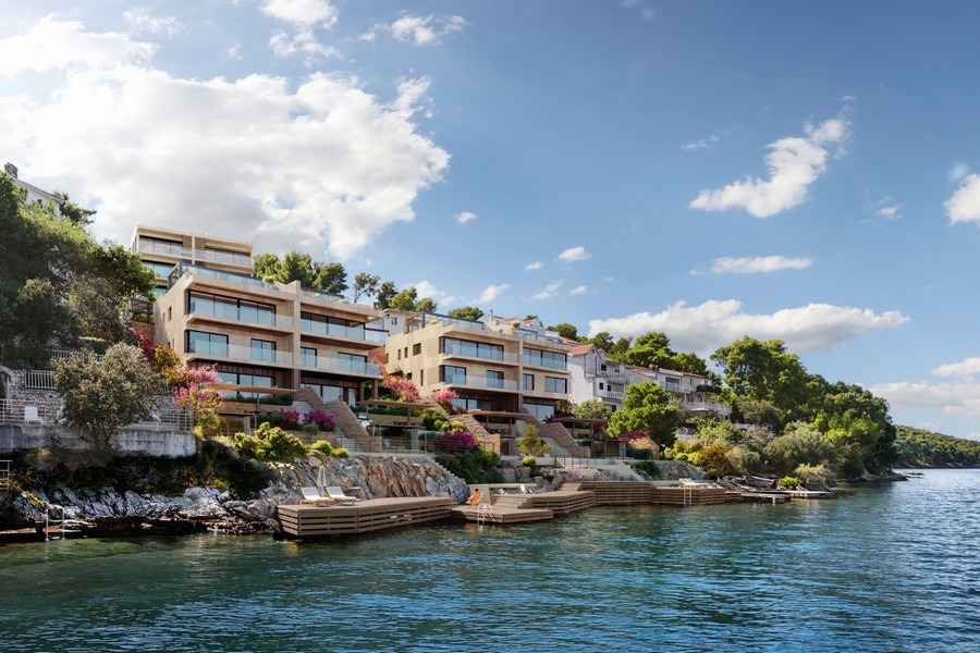 Appartements de luxe modernes en première ligne sur la mer