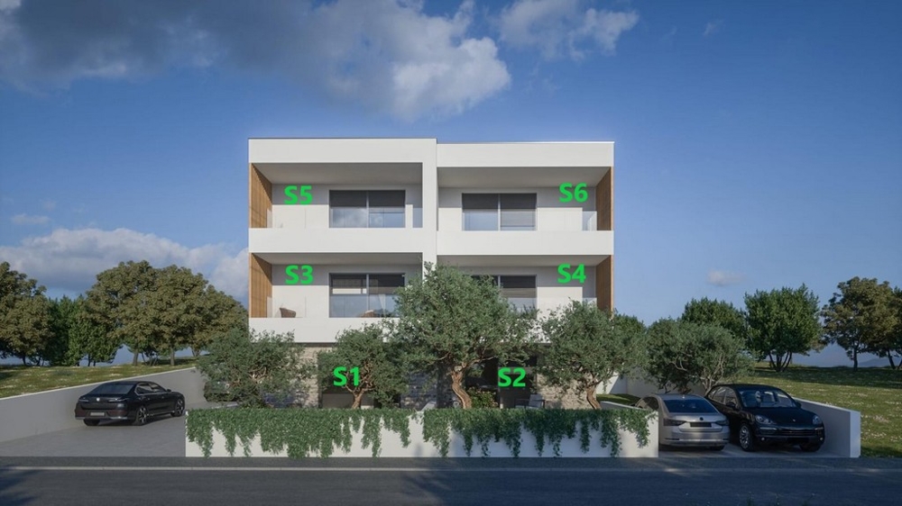 Immeuble d'appartements avec logements S1 à S6 en Croatie