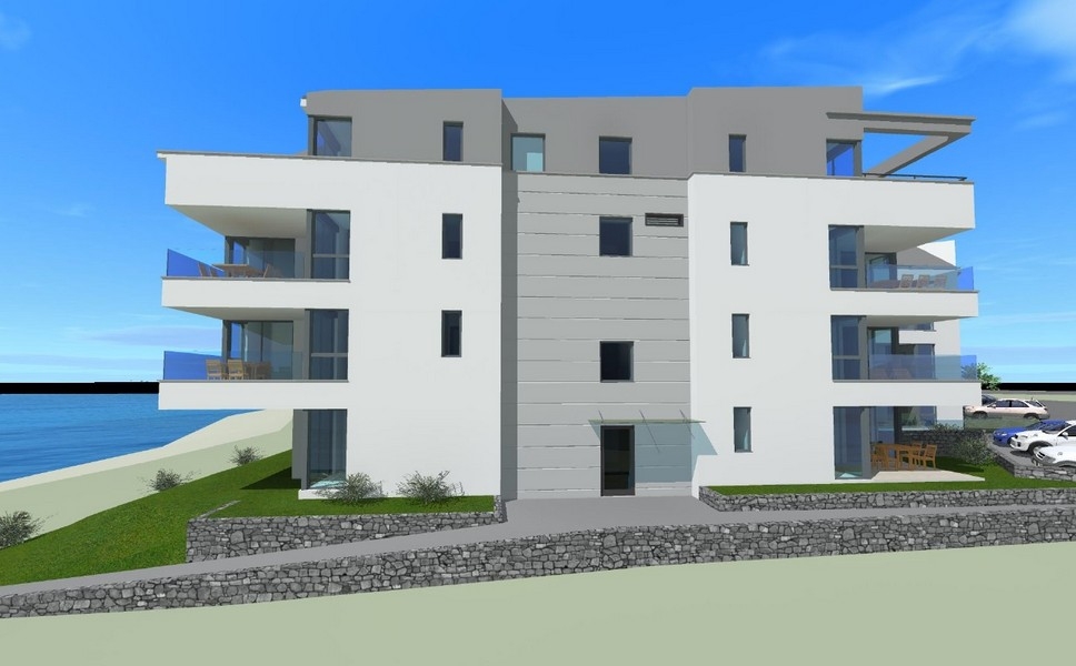 Appartements modernes en première ligne sur la mer, Pag