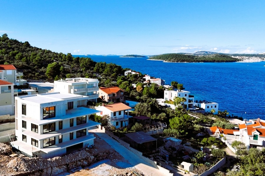 Appartement neuf moderne avec vue mer en Dalmatie