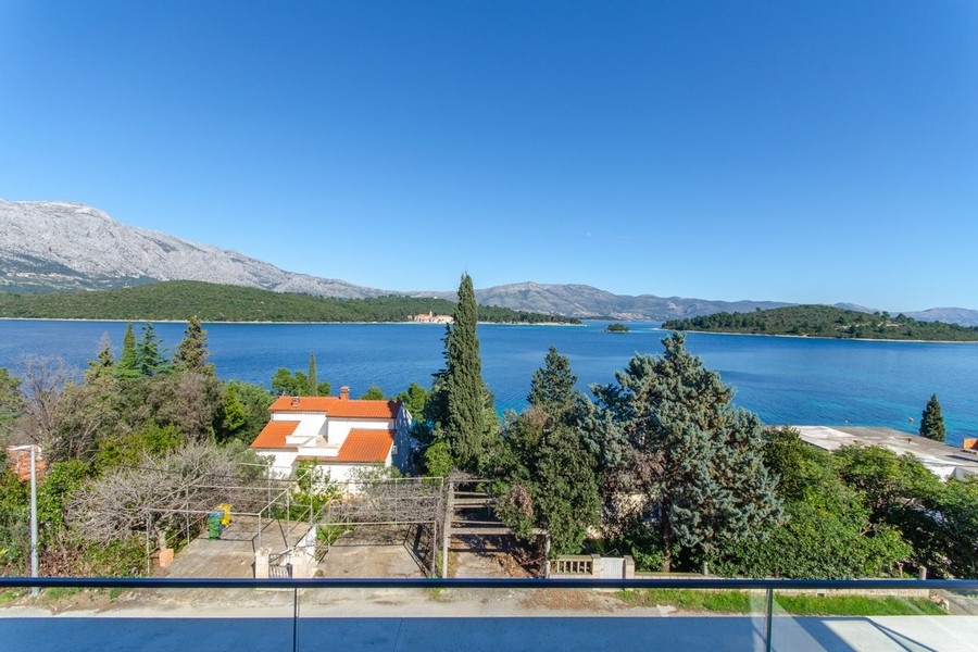Vue sur la mer et les îles en Croatie