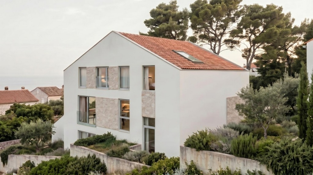 Immeuble d'habitation moderne avec penthouse à Jezera