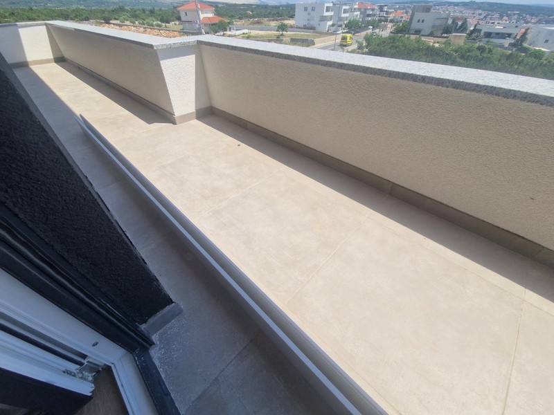 Terrasse couverte avec vue mer, Croatie