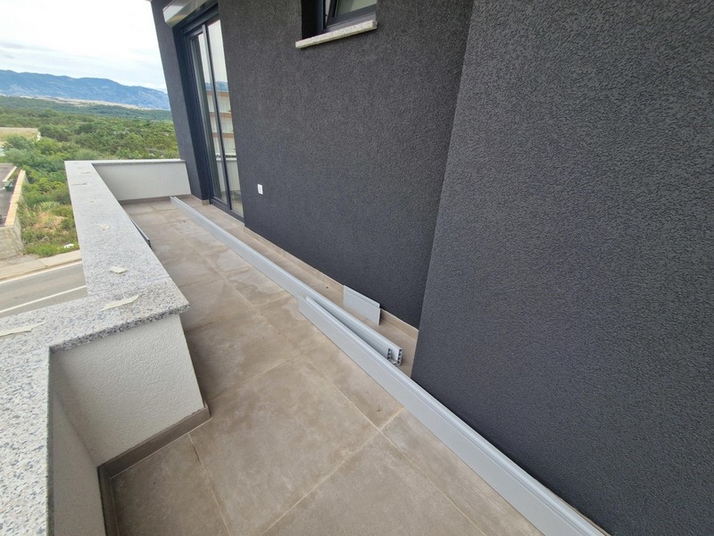 Terrasse couverte avec vue mer