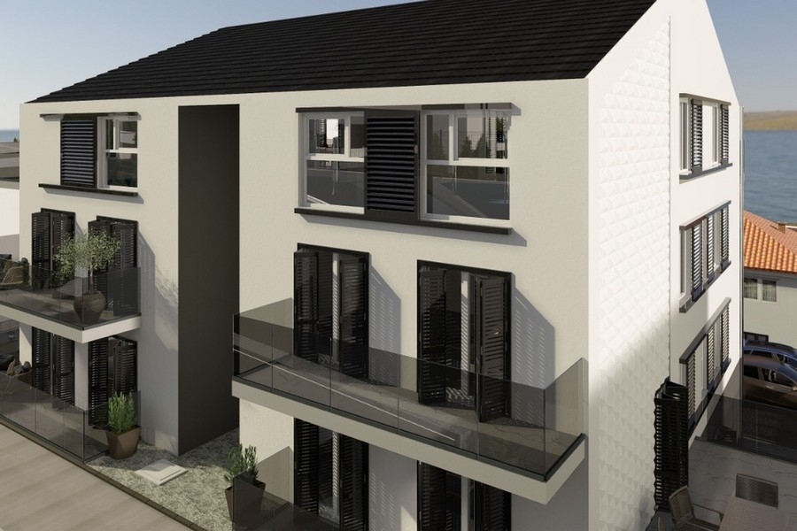 Immeuble moderne avec vue mer en Croatie