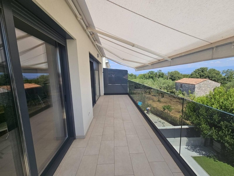 Balcon avec vue mer de l'appartement à Malinska sur Krk