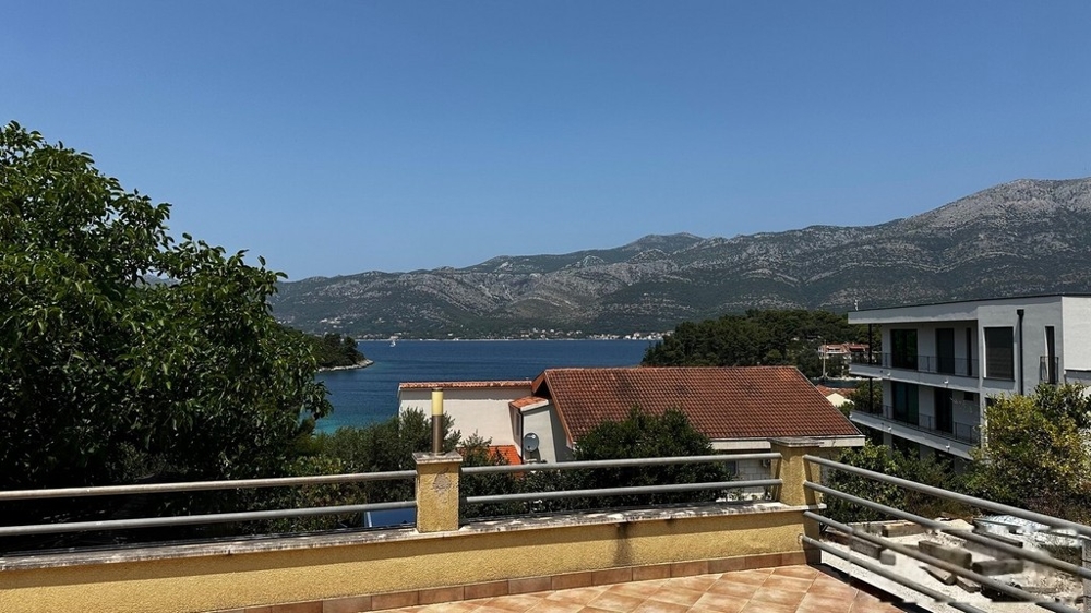 Appartement avec vue mer à Zrnovska Banja, île de Korcula