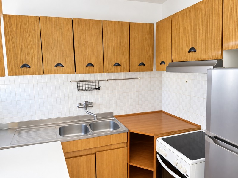 Kitchenette avec cuisinière