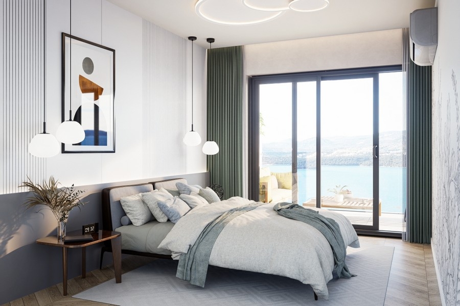 Chambre avec accès au balcon
