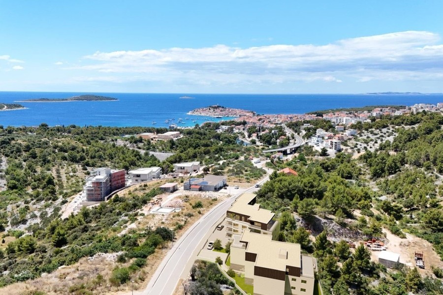Visualisation : emplacement de la maison avec vue sur la baie