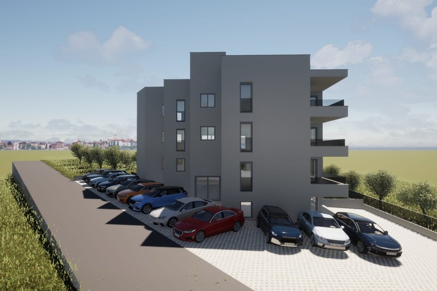 Accès long le long de l'arrière de la maison