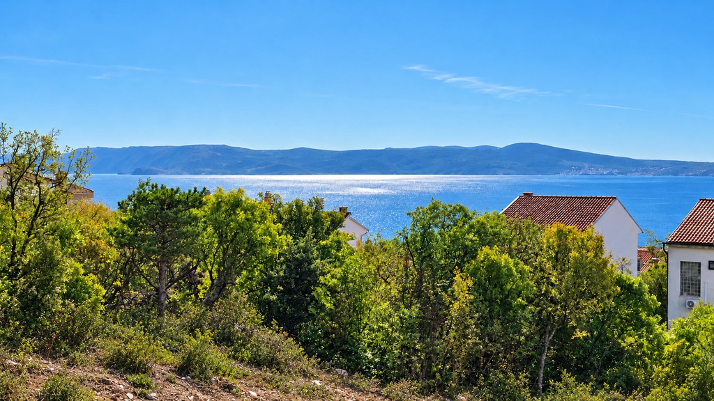 Appartement avec vue sur la mer à Crikvenica, golfe du Kvarner