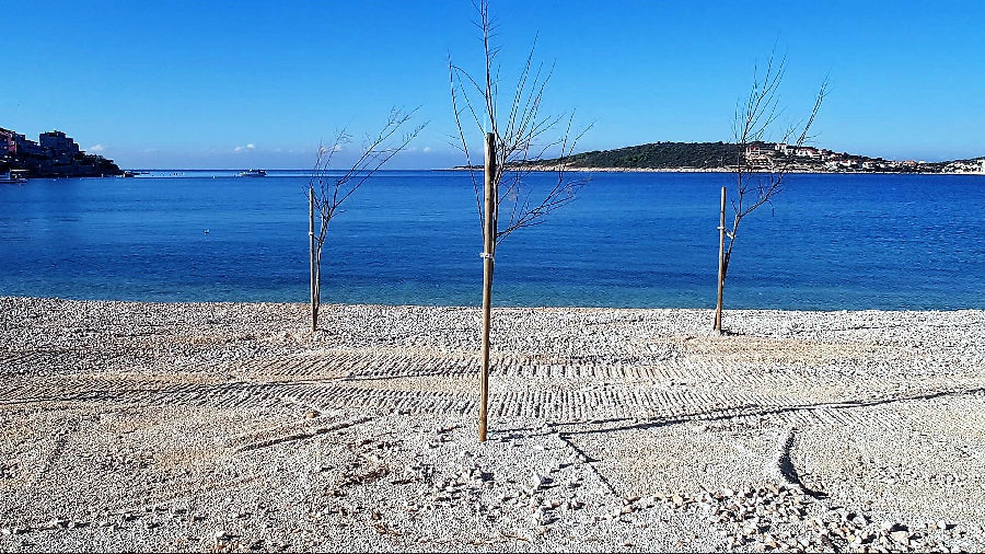 Biens en bord de mer en Croatie.