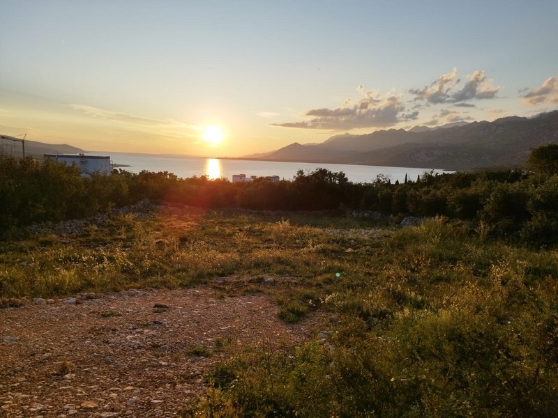 Coucher de soleil depuis le terrain G462, à vendre.