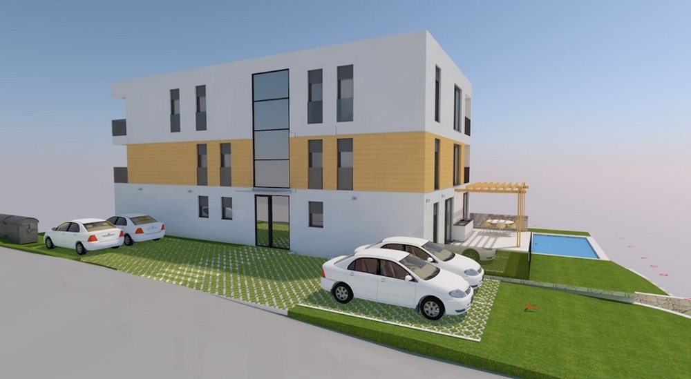 Terrain avec permis de construire à vendre.